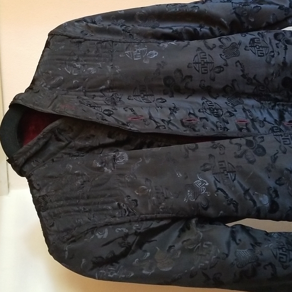 Tibetan Trader Berry Red Velvet Chore Shacket Small - Picture 12 of 16